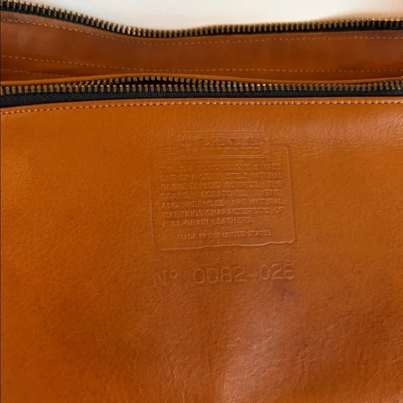 Vintage Coach Brown Leather Hobo Shoulder Bag - Picture 11 of 12